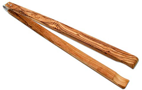 D.O.M. - Pinza per barbecue Classic in legno d'ulivo, 42 cm
