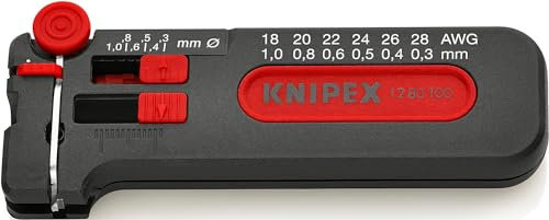 KNIPEX Mini-Abisolierwerkzeug in Blister 100 mm, 12 80 100 SB