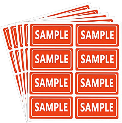 Sample Inventory Labels,Try Me Stickers 2x1 Inch Rectangle Adhesive Labels for Shipping and Inventory,Total 504 Per Pack.