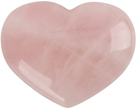 Cuarzo Rosa en Forma de corazón, Adornos de Cristal Natural para meditación, Piedra Preciosa de Bolsillo para Hacer Joyas, Terapia de meditación Reiki
