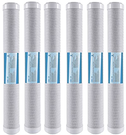 Bellerofonte Carbon Block CTO 20 5 microns Filtre à eau pour systèmes d'osmose inverse pour tasse de filtre standard