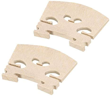 sourcing map Violín Puente Arce Madera Violín Piezas para 3/4 Violín, Paquete de 2