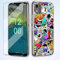 [2 in 1] Case Compatible with NOKIA C12 Cover with 1 Pack Tempered Glass Screen Protector for NOKIA C12, Slim Fit Soft TPU Shockproof Anti-Scratch Phone Case Cover - scrawl