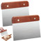 2 Pezzi Raschietto Cucina in Acciaio Inox, Raschietto Taglia Impasto da 15cm, Taglia Pasta con Manico, Taglia Impasto per Pasta per Alimenti, Carta per Pasta per Tagliare Pasta, Pizza, Biscotti, Torte