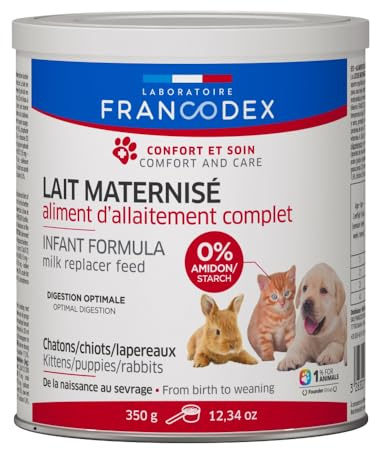 Francodex - Lait maternisé Complet 350 g pour Chiot, Chaton, lapereau
