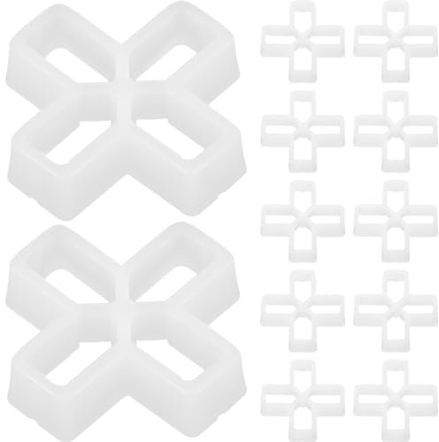 HOMOCONO 100pcs Tile Spacers for Tiles Cross Shaped Grout Leveling Clips for Walls Floors Easy Installation for Professional Results