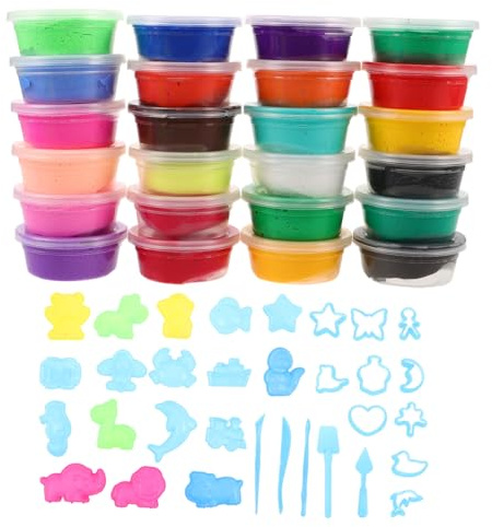 ZUNOXAZ Kit Pâte Modeler Autodurcissante Couleurs pour Garçon Fille Pâte Modeler Séchante Air Légère Non Collante avec Outils et Moule