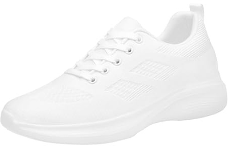 Eauptffy Chaussures de course athlétiques pour homme - Lacets à l'avant - Chaussures de sport - Chaussures de santé - En maille légère - Chaussures de loisirs - Chaussures de course quotidiennes