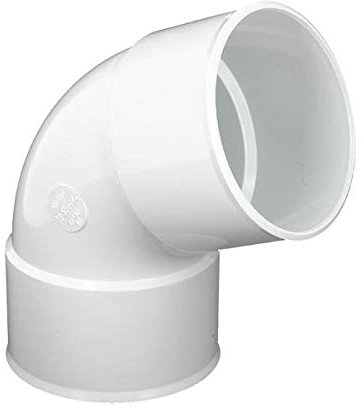 Nicoll - Coude 6730 pour tuyau de gouttiere demi-ronde de 25 FF diametre : 80 PVC Blanc CR66GTB