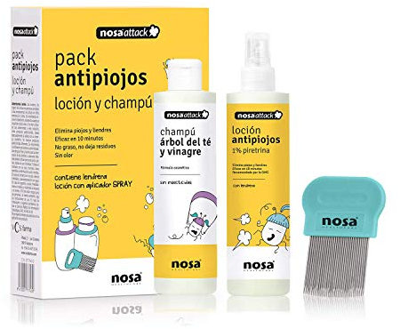 Nosa Healthcare 177743.0 Loción y Champú Antipiojos, 1 Paquete (150 ml + 150 ml)