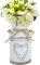 Vintage Blumenvase Eisen Blumentopf Milchkanne Herz Milchkanne Eisen Blumentopf Shabby Deko Landhausstil Vase Rustikal Blumeneimer Metall Eimer Übertopf Dekovase Kaktus Topf für Wohnzimmer Tischdeko