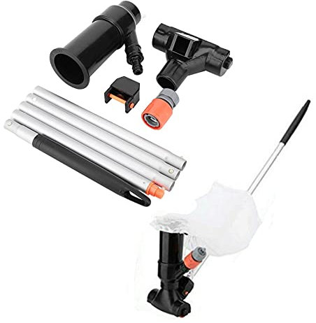Aspirateur de piscine avec 5 sections pour nettoyer les poteaux, les spas, les bassins et les fontaines