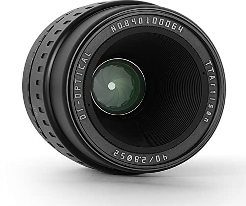 Tartisan - Objetivo macro de 40 mm F2.8 APS-C MF para cámaras Fuji X Mount X-A1 X-A10 X-M1 X-M2 X-H1 X-T1 X-T10 X-T2 X-T20 X-T3 X-T4 X -T100 X-T200 X-T30 X-PR01 XS10 y más negro.