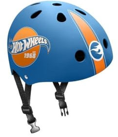STAMP Boys Skating Helmet HOT Wheels, Blau, S