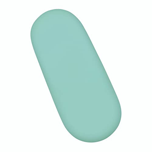 Spannbetttuch für Babykörbchen, 100 % Baumwolle, ovale Form, Jersey, Tiffany