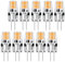AGOTD LED G4 Lampen, 2W G4 Leuchtmittel Ersetzt für 20W Halogenlampen, 2700K warmweiss 296LM 12V AC/DC LED-Birnen, Nicht Dimmbar Stiftsockellampe Glühbirnen, 10er Pack