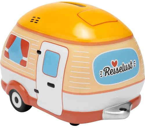 Gruss & CO Spardose mit Motiv und Spruch Meer | 3D-Optik, in Trailerform, Länge 13,5 cm | Geschenk, Geburtstag, Reisekasse | 48418