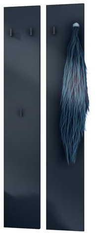 Vladon Wandpaneel Enigma 140, Made in Germany, Garderobenpaneel bestehend aus 2 Paneelen, Royal Blau (je 24 x 140 x 2 cm)