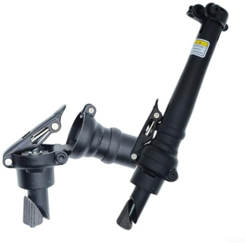 Aerodynamisches Design des 35,6 cm faltbaren Fahrradlenkers verbessert Geschwindigkeit und Effizienz (schwarz auf der linken Seite)