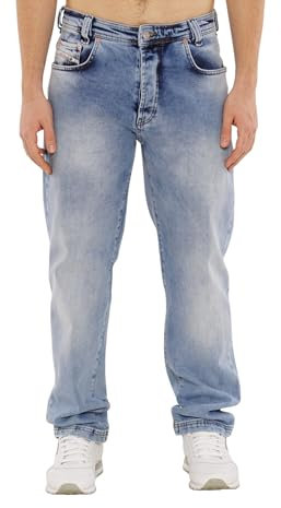 Picaldi® Zicco 472 Jeans | Loose & Relaxed Fit | Karottenschnitt Hose | Lässig & Locker Geschnitten (W34/L34, Del Rio)