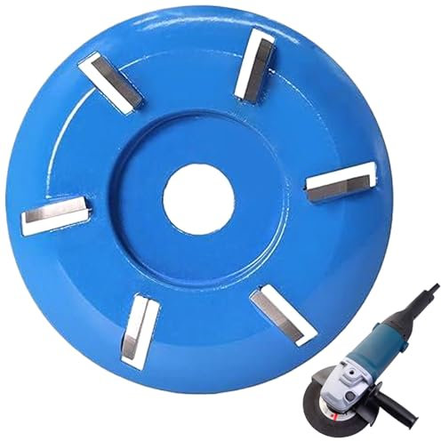 Disco di taglio dello zoccolo con 6 angoli di denti Disco intaglio in legno in legno blu intaglio metallo facile da usare la smerigliatrice per moncone per angolo di smalto le