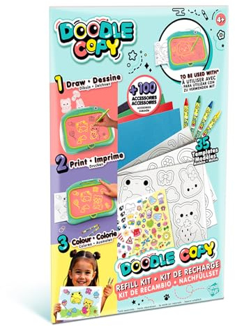 Canal Toys - Arts et Crafts - Doodle Copy Kit de Recharge - Crée Encore Plus de Dessins Grace à Ton Kit de Recharge - Idée Cadeau Enfant Dès 4 Ans - Loisir Créatif - LIT 006