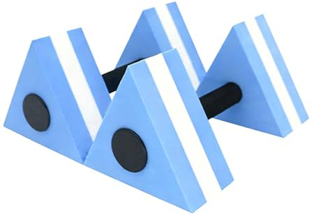 Ahuuen Haltères d'aérobic aquatiques triangulaires en mousse portable et légère | Haltères aquatiques pour entraînement musculaire, squats, jardin, extérieur, voyage, sports d'intérieur et salle de