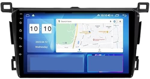 Dispositivo di navigazione per auto Autoradio con schermo touchscreen da 9 pollici, supporto multimediale per navigazione GPS Bluetooth Wi-Fi 4G(8 Core 4G+Wifi 6G+128G)