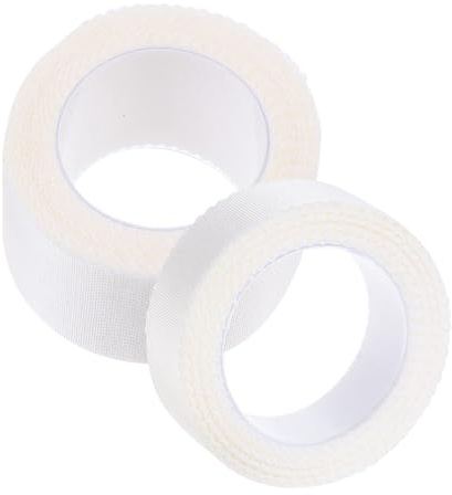 KOCKSHION Silk Fabric Low Sensitization Wound Fixing Tapes 2 Pcs Breathable Strong Adhesive for Hospital Home Care