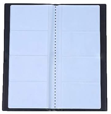 Grekywin Business Card Book Card Organizer Card PU Leather Name Card Portfolio Black