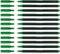 D.RECT Fineliner Set 12 Stück - Filzstift Für Den Täglichen Gebrauch Geeignet - Feinleiner Stift - Superfeine, Linienbreite Ca. 0.4 mm - Grün