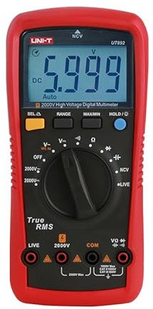 UNI-T UT892 Hochspannungsmultimeter AC/DC mit integriertem VFC Modus NCV 6000 RMS 2000V
