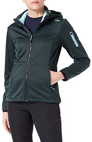 CMP - Melange-Softshelljacke für Damen mit abnehmbarer Kapuze, Eden Mel., D40