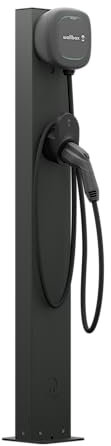 Wallbox Pedestal Eiffel, estación de Carga para Coche Eléctrico Independiente, Compatible con Pulsar Plus y Pulsar MAX, Carga de vehículos eléctricos, Poste de Montaje, Exterior