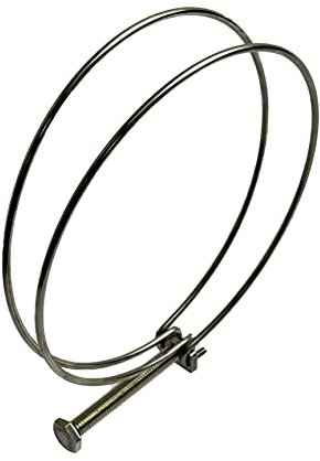 Boltza Collier de serrage en acier inoxydable pour conduits, chauffage et ventilation - Argenté - Double, Robuste - 150-160 mm