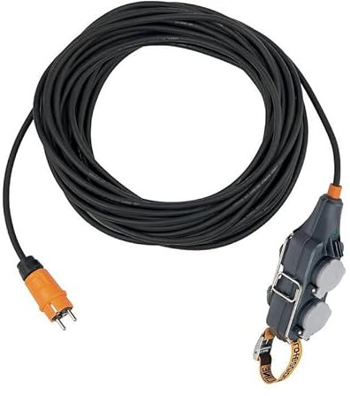 Rallonge avec bloc prises mobile Powerblock IP54 H07RN-F 3G2,5 15 mètres