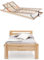 WOODLIVE DESIGN BY NATURE Massivholz-Bett aus Kernbuche inkl. verstellbarem Lattenrost, als Seniorenbett geeignet, in Komforthöhe, geöltes Einzel- und Komfortbett mit Kopfteil (100 x 200 cm)