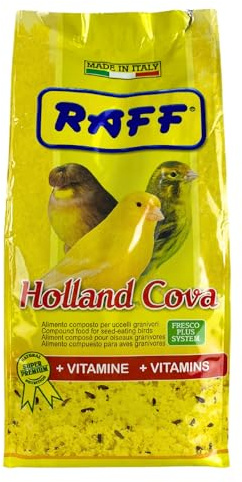 Raff Holland Cova Vitamins for Bird Food, Bag of Bird Feed for Canary Food, Goldfinches, Exotic Birds and More, Regular Use During Breeding or Molting for Healthier Birds and Vibrant Plumage(1Kg)