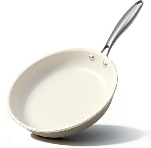 Jovire Antihaft Bratpfanne 28cm,Keramik-beschichtet für alle Herdarten Omelette,Induktion Kompatibel Pfanne, PFOA-frei, Backofenfest, Spülmaschinenfest