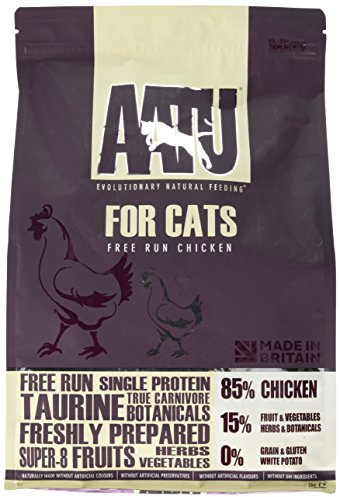 AATU 85/15 Complete Dry Cat Food, Chicken 3kg - High Protein, Grain Free Recipe, No Artificial Ingredients