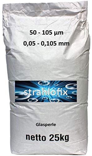 25 kg Strahlmittel Glasperlen Strahlglasperlen (50-105 µm)