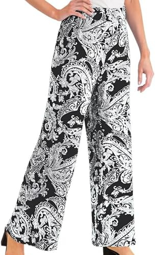 BODYWEAR LTD Women’s Palazzo Pants Wide Leg High Waist Lounge Yoga Trousers Lightweight Viscose Summer Casual Beach Wear