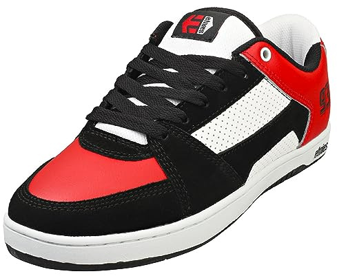 Etnies Herr Mc Rap Lo Top Skate-sko, Svart/Röd/Vit, 38 EU