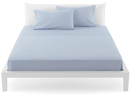 Bassetti Solid färg Pop Color Sängkläder Bäddset + parfymtablett Garderob Linne by White Home (MATRIMONIAL, C1 Himmel)