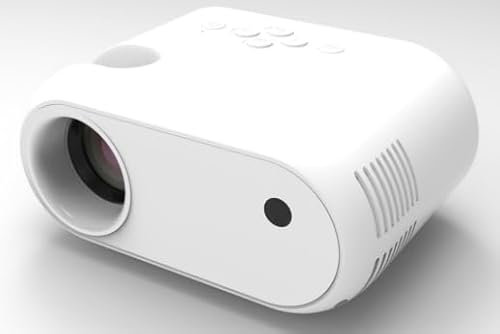 Mini Vidéoprojecteur avec Trépied 1080p avec WiFi Bluetooth Projecteur Portable, Compatible avec HDMI, Smartphone, USB, TV Stick, Accueil Extérieur Chambre à Coucher Projecteur,Noir