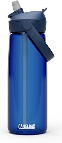 Camelbak THRIVE FLIP STRAW 740 ml – sport bottle – on-the-go flow valve – dust cover – swivel handle – for hiking and driving – Oxford, size: OS