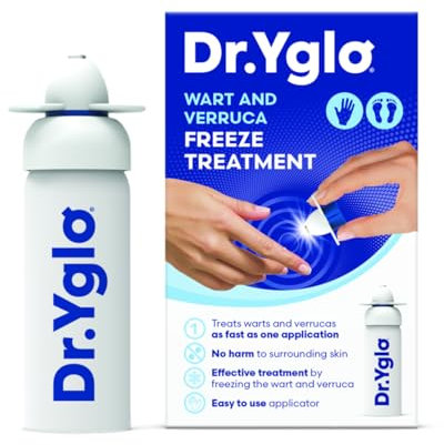 Dr.Yglo Tratamiento para Verrugas Comunes y Plantares – Crioterapia Eficaz con Aplicador Preciso - Elimina Verrugas en una Aplicación - No Daña la Piel Circundante