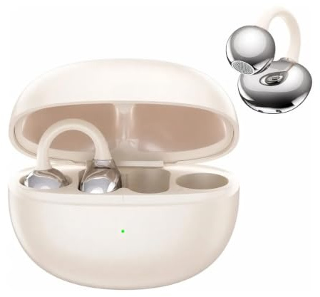 ZTOOSURU Auriculares Bluetooth inalámbricos, Auriculares Deportivos, Bluetooth 5.4, 8 Horas de autonomía, Ligero y Estable Solo 4,8 g, Auriculares con Clip Abiertos, adecuados para Deportes y Correr