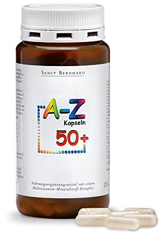 Sanct Bernhard A-Z-Kapseln 50plus - 24 Vitalstoffe für das reife Lebensalter 150 Kapseln