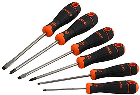 6PCS SCREWDRIV SET SLOTTED/PH - Unid: 1